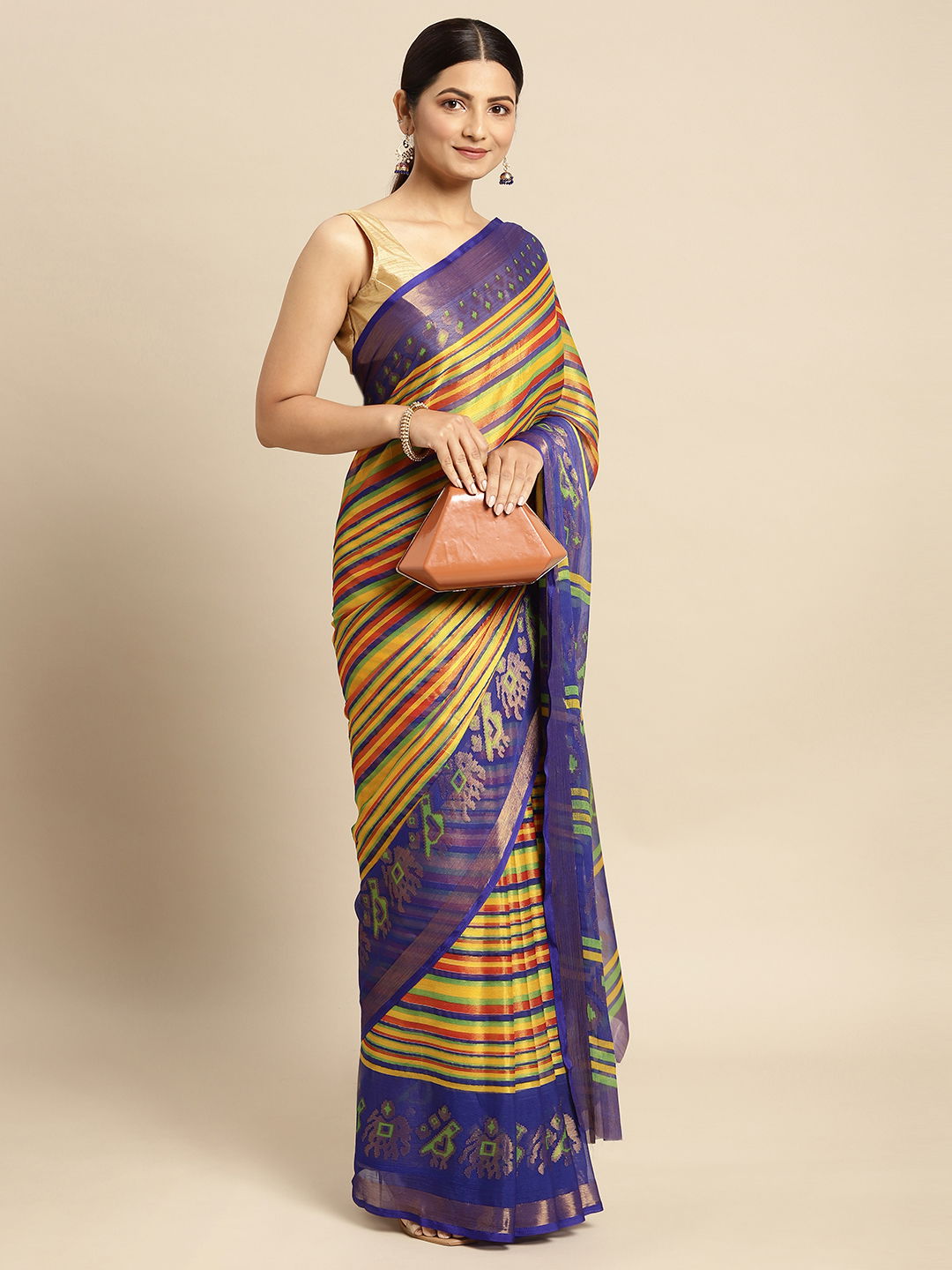 Monalisha 70 Brasso Silk Wholesale Party Wear Sarees

